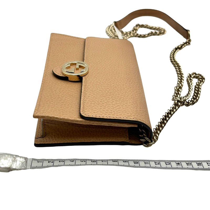 【美收精品】GUCCI 奶茶色單肩包 C-412【隔月月中將轉賣至日本 上架期限30天】-19