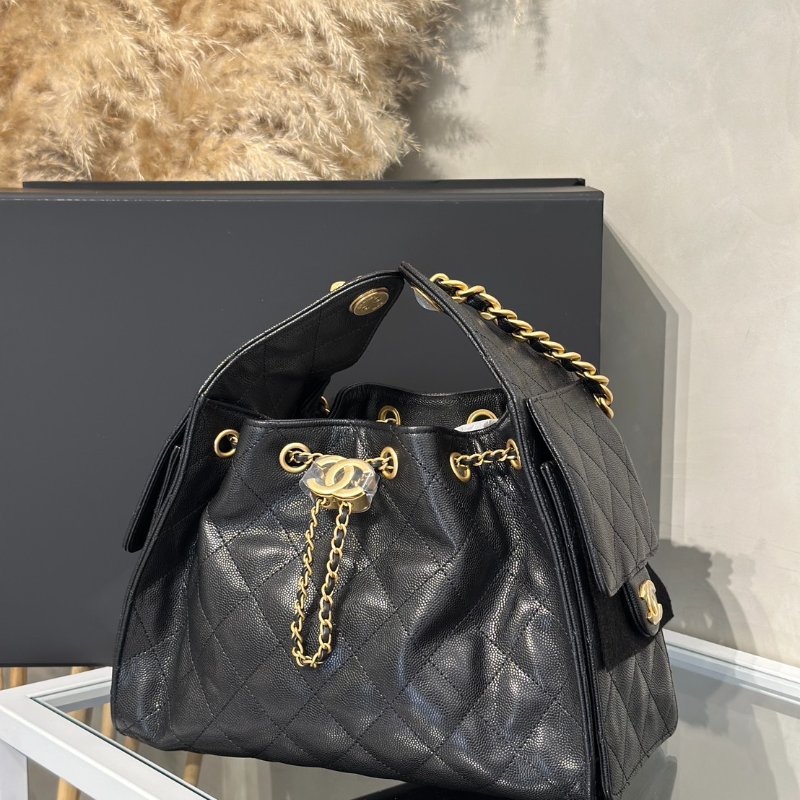 CHANEL 25 Hobo bag - 小號黑金-4