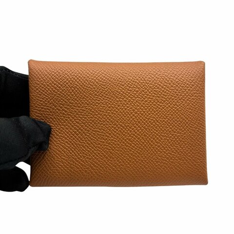 【美收精品】HERMES 金棕色卡夾 W刻 C-417【隔月月中將轉賣至日本 上架期限30天】