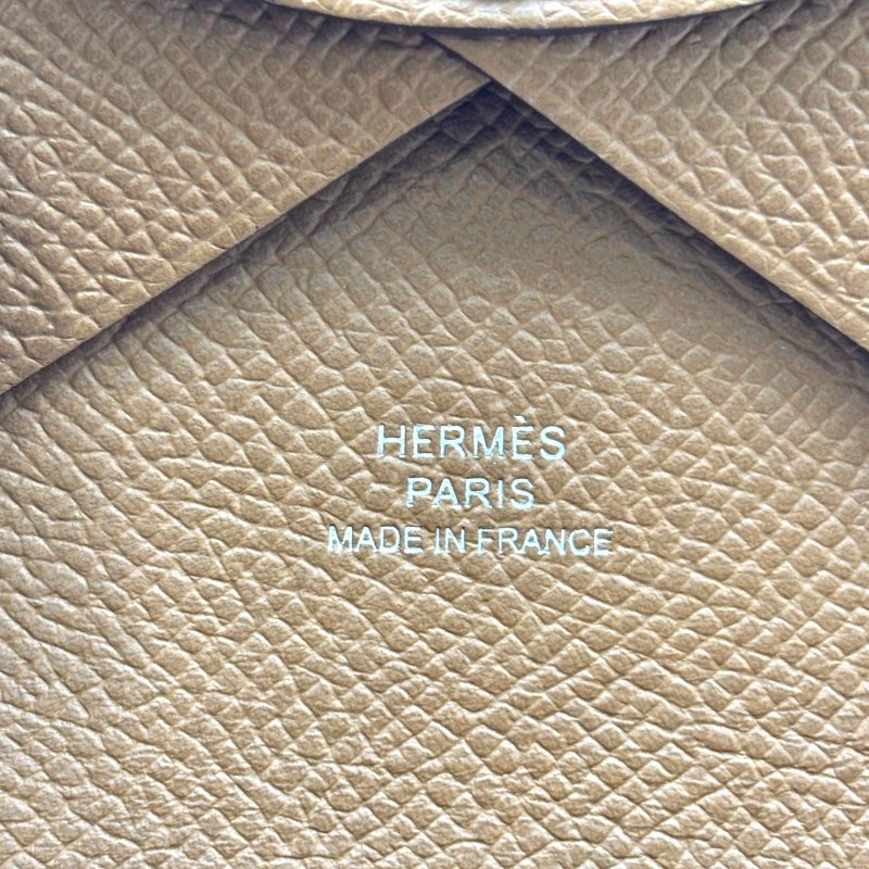 【美收精品】HERMES 金棕色卡夾 W刻 C-417【隔月月中將轉賣至日本 上架期限30天】-9