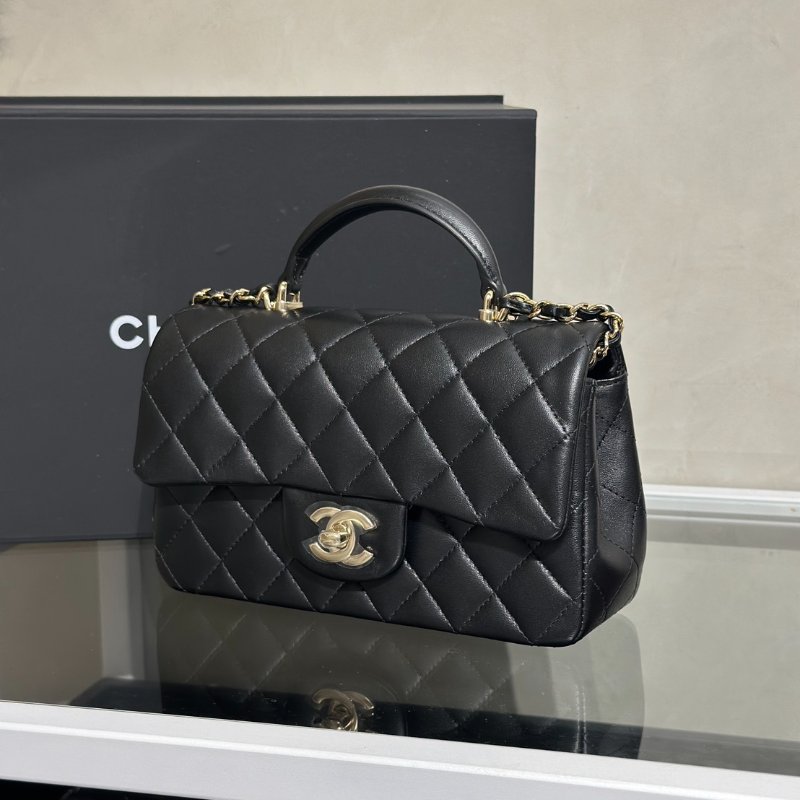 CHANEL Handle Mini CF20 - 黑金-4