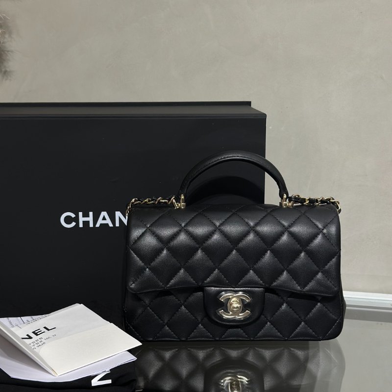 CHANEL Handle Mini CF20 - 黑金-9
