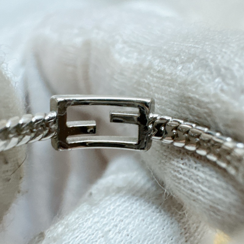 二手正品Fendi芬迪Baguette銀色FF戒指 fendi戒指 fendi銀戒 fendi配件-4