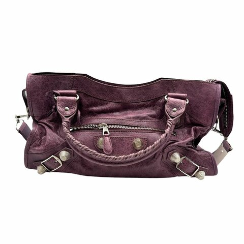 【美收精品】Balenciaga 紫色機車包 C-435【隔月月中將轉賣至日本 上架期限30天】