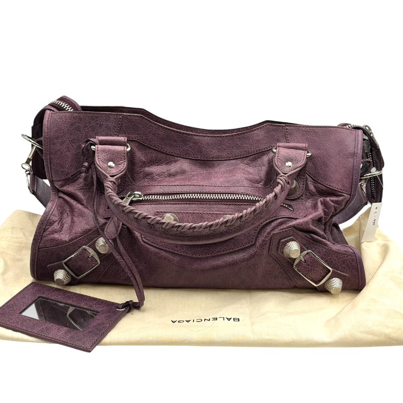 【美收精品】Balenciaga 紫色機車包 C-435【隔月月中將轉賣至日本 上架期限30天】-17