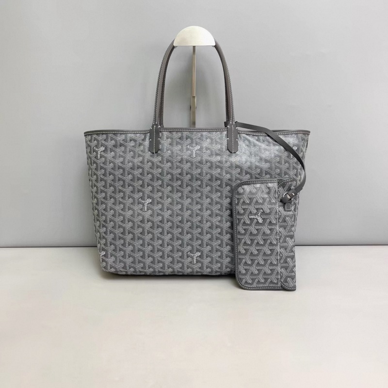 Goyard戈雅 小號老花灰色子母購物袋-1