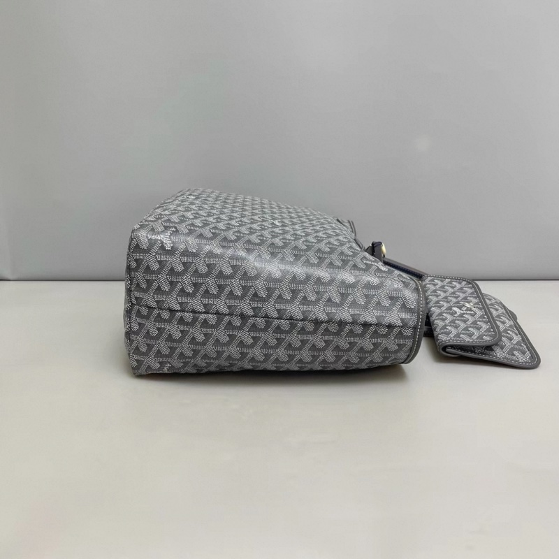 Goyard戈雅 小號老花灰色子母購物袋-2