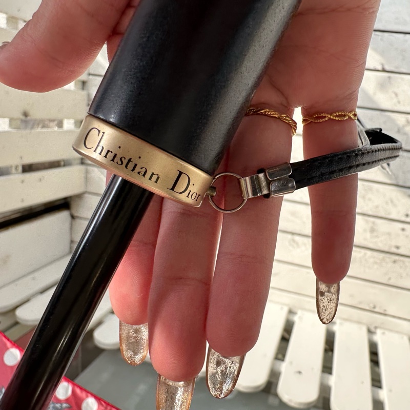 【赫蒂國際精品】Dior 迪奧 法式復古 巴洛克風 紅白點點 華麗遮陽傘/雨傘 vintage-3