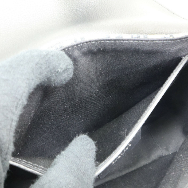 黑色 牛皮 帆布 Saddle 小型 翻蓋 郵差包 肩背包【Dior 迪奧】 1ADPO049YKS_H27E-5