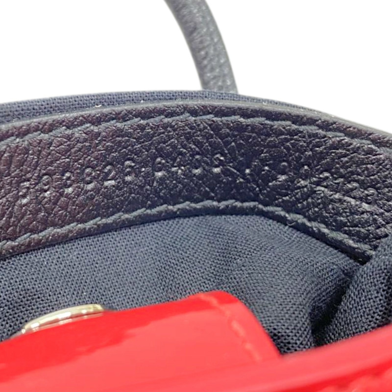 紅色 漆皮 Shopping Phone Holder 手機包 肩背包【Balenciaga 巴黎世家】 593826-5