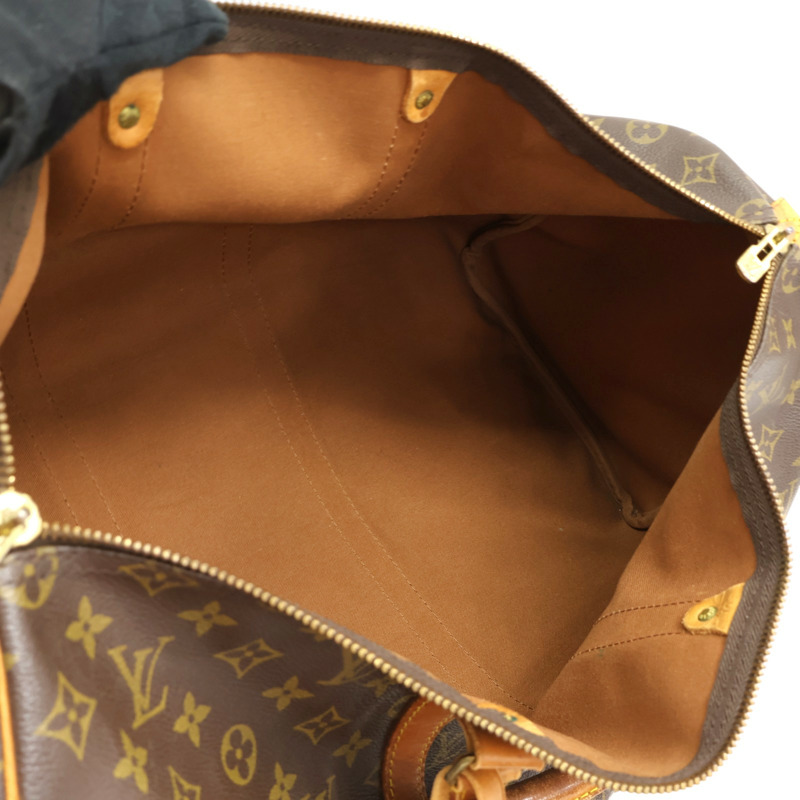 棕色 原花帆布 Keepall50 手提包【LOUIS VUITTON LV 路易威登】 M41426-2