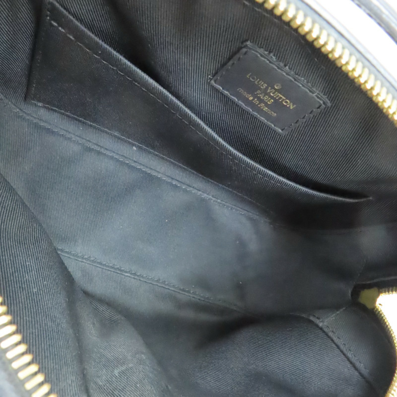 黑/棕色 原花帆布 牛皮 Saintonge 肩背包 M43555【LOUIS VUITTON LV 路易威登】 M43555-2