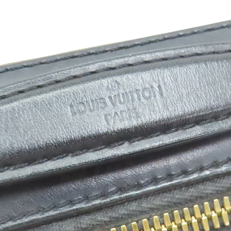 黑/棕色 原花帆布 牛皮 Saintonge 肩背包 M43555【LOUIS VUITTON LV 路易威登】 M43555-6