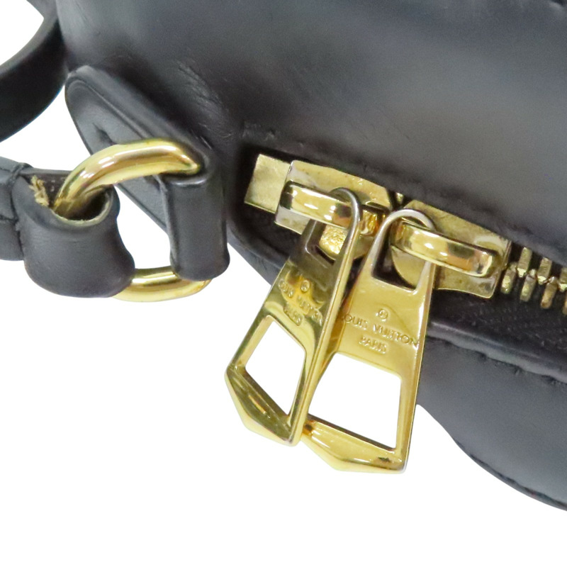 黑/棕色 原花帆布 牛皮 Saintonge 肩背包 M43555【LOUIS VUITTON LV 路易威登】 M43555-14