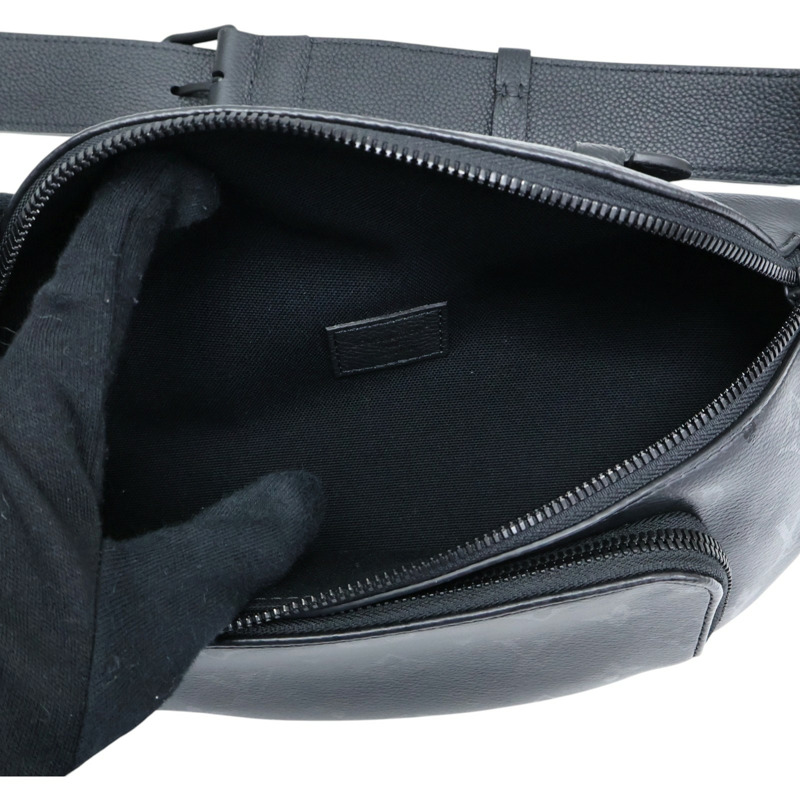 黑色 原花牛皮 Rush Bumbag 腰包【LOUIS VUITTON LV 路易威登】 M26763-2