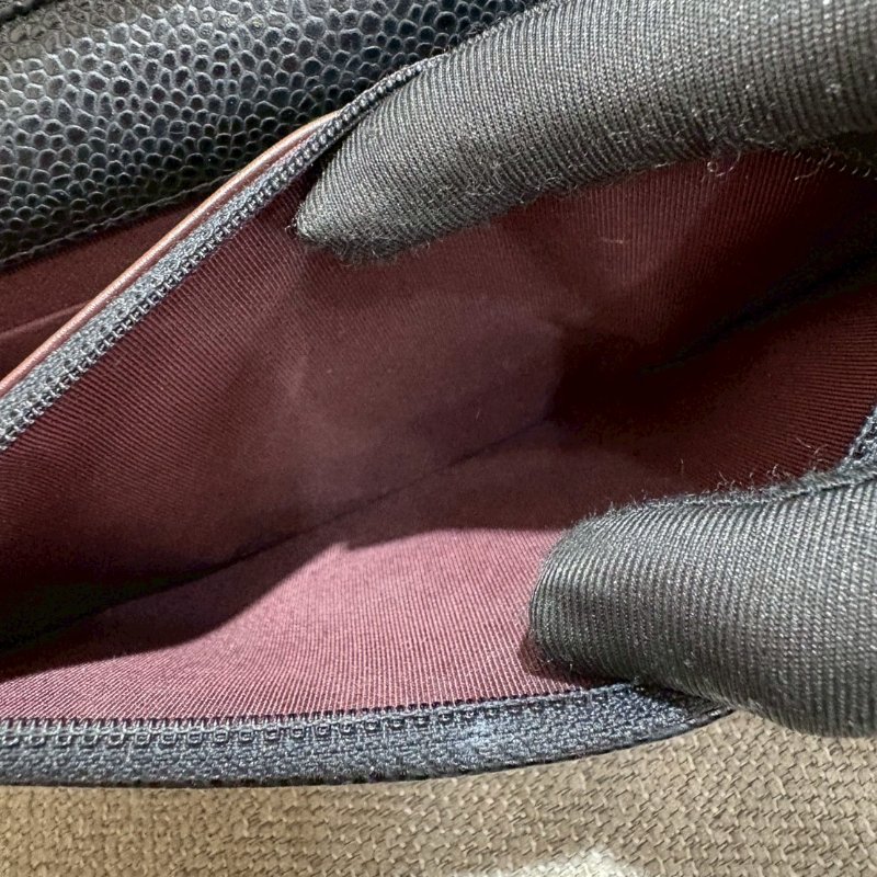 CHANEL WOC 黑金荔枝牛皮菱格紋-29