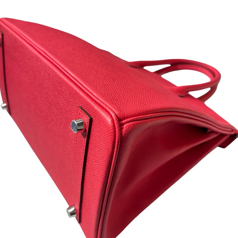 Used HERMÈS Epsom leather Birkin 30 Handbag Pink PHW-3