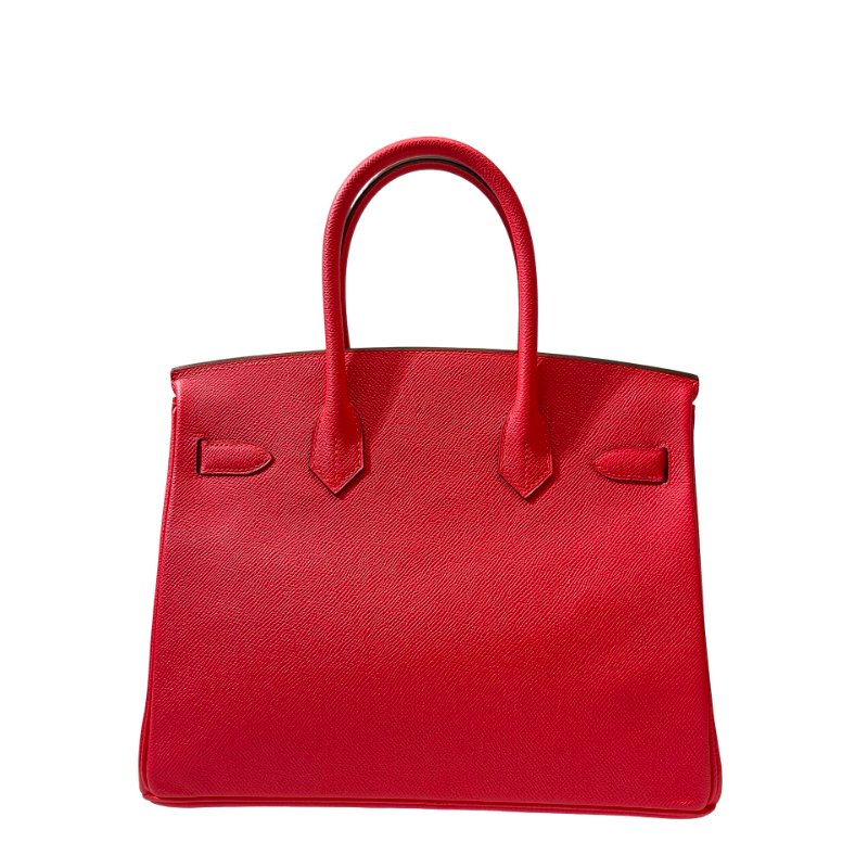 Used HERMÈS Epsom leather Birkin 30 Handbag Pink PHW-4