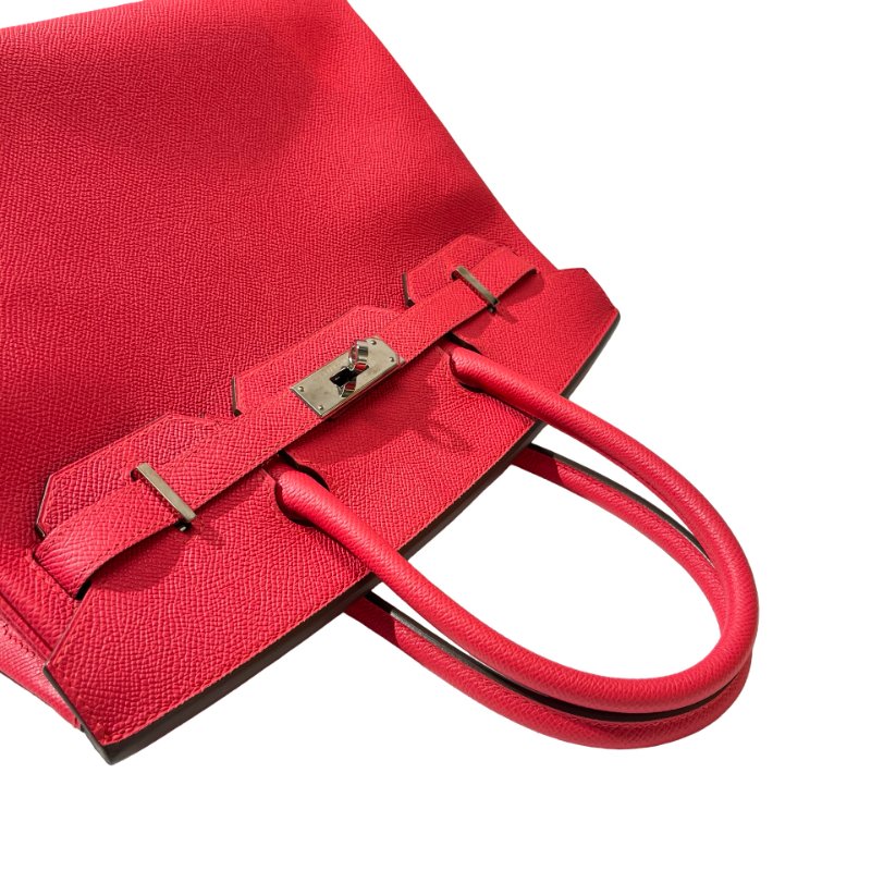 Used HERMÈS Epsom leather Birkin 30 Handbag Pink PHW-8