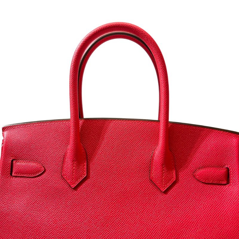 Used HERMÈS Epsom leather Birkin 30 Handbag Pink PHW-10
