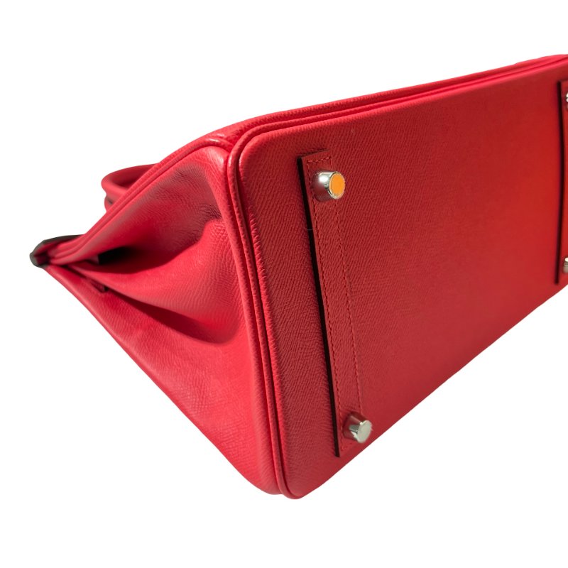 Used HERMÈS Epsom leather Birkin 30 Handbag Pink PHW-14