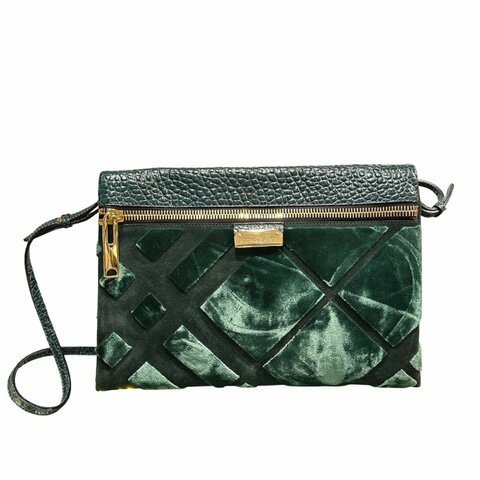 Used BURBERRY Cross Body Bag Green