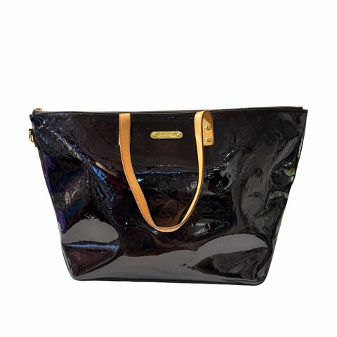 Used LOUIS VUITTON BELLEVUE Shoulder Bag Deep Red GHW