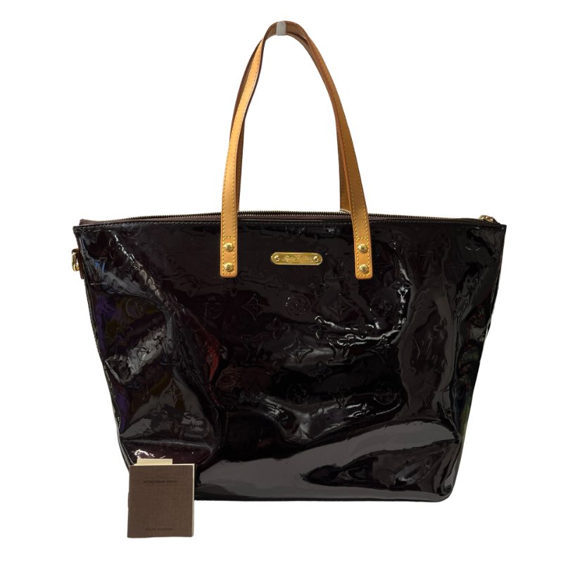 Used LOUIS VUITTON BELLEVUE Shoulder Bag Deep Red GHW-1