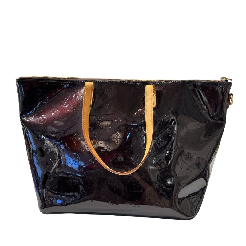 Used LOUIS VUITTON BELLEVUE Shoulder Bag Deep Red GHW-2