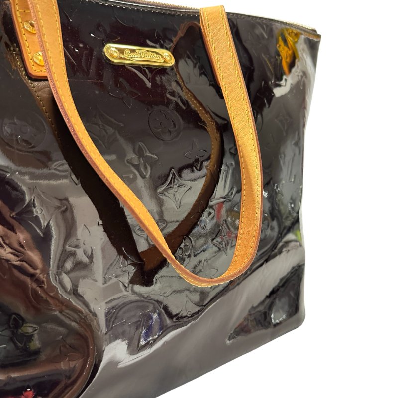 Used LOUIS VUITTON BELLEVUE Shoulder Bag Deep Red GHW-5