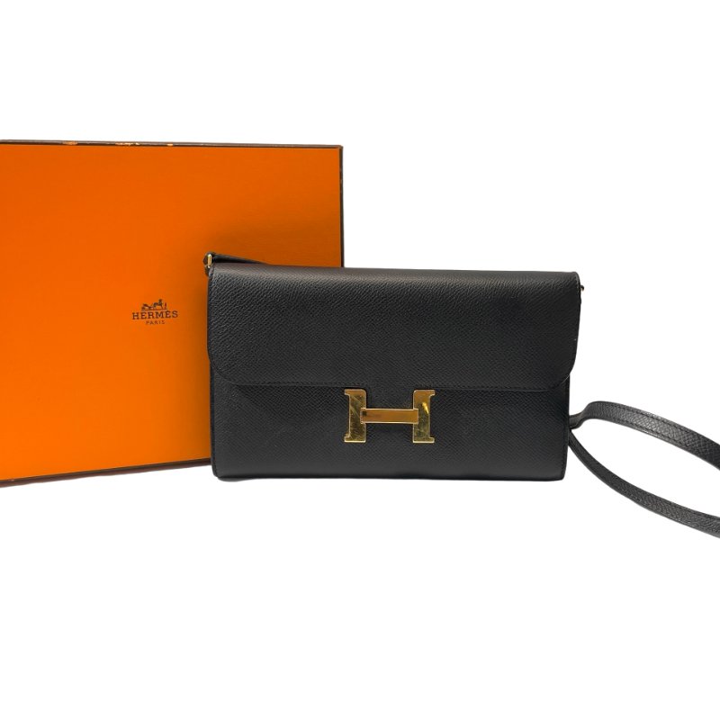 Used HERMÈS Constance to go Cross Body Bag Black GHW-1