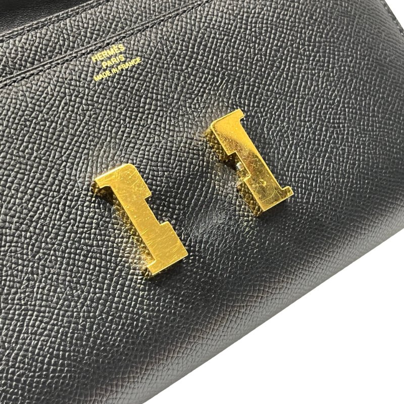 Used HERMÈS Constance to go Cross Body Bag Black GHW-9