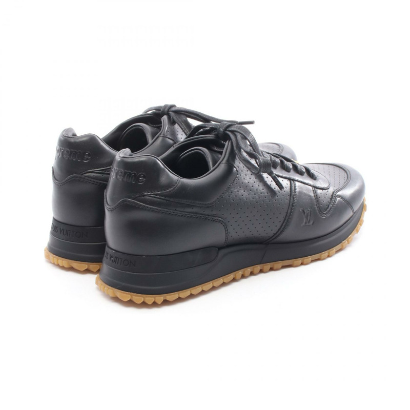 路易威登 x Supreme Runaway 聯名運動鞋，黑色真皮，二手男款 7 碼-1