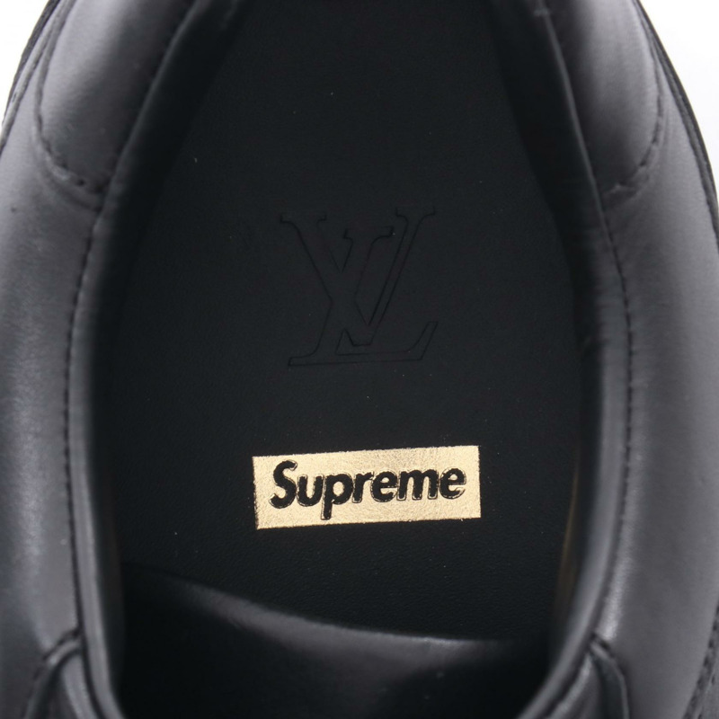 路易威登 x Supreme Runaway 聯名運動鞋，黑色真皮，二手男款 7 碼-4