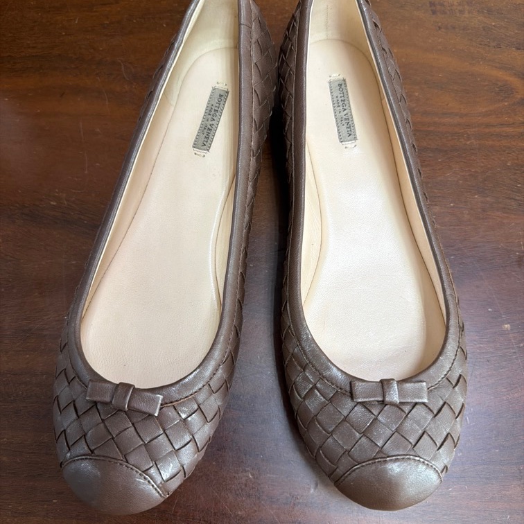 Bottega VENETA 編織 休閒娃娃鞋 義大利  37 1/2-0