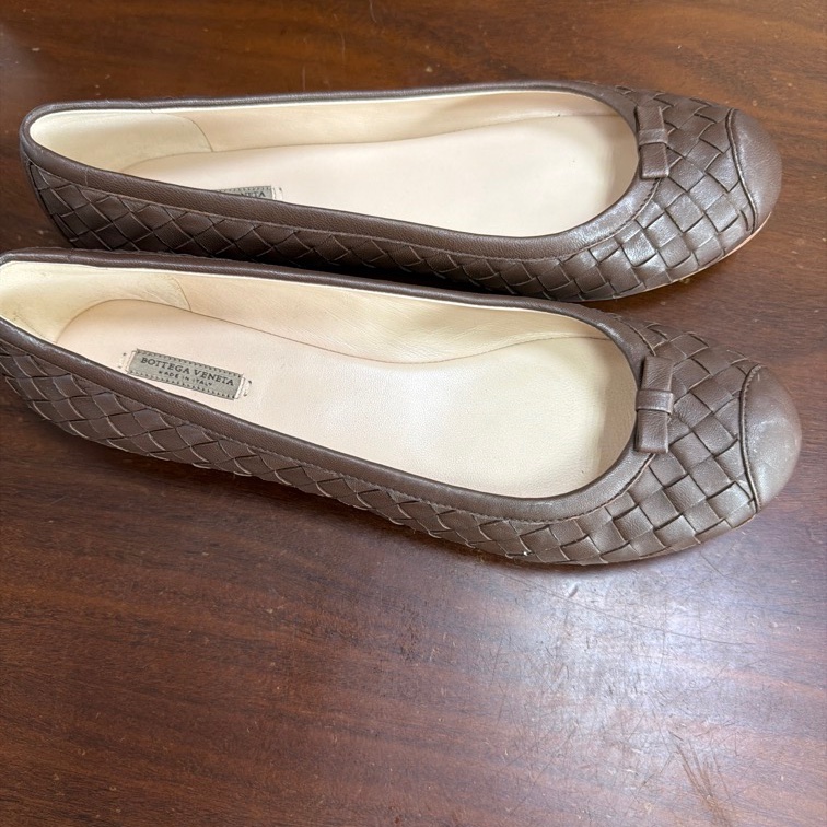 Bottega VENETA 編織 休閒娃娃鞋 義大利  37 1/2-1