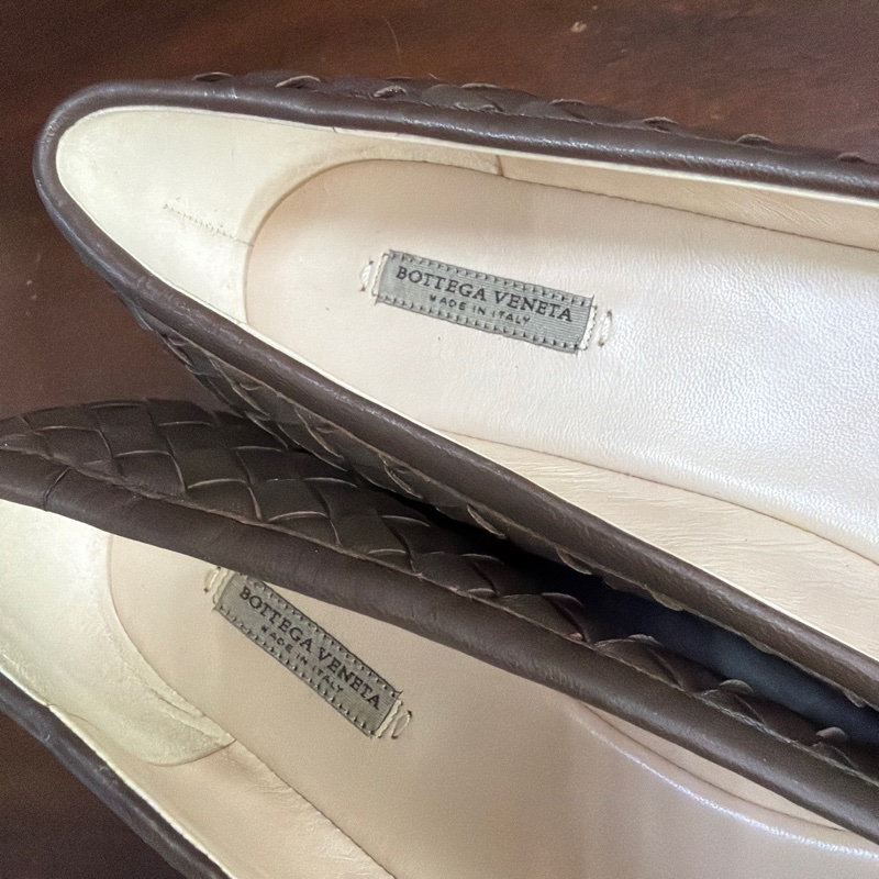 Bottega VENETA 編織 休閒娃娃鞋 義大利  37 1/2-5
