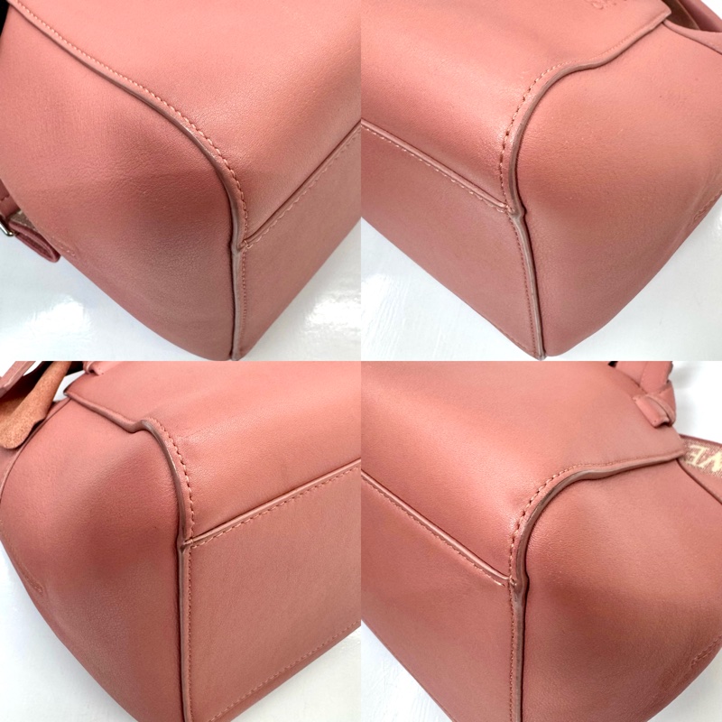 LOEWE 粉色吊床包 Nugget 小型兩用包-3