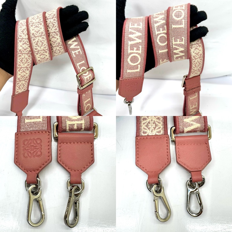 LOEWE 粉色吊床包 Nugget 小型兩用包-6