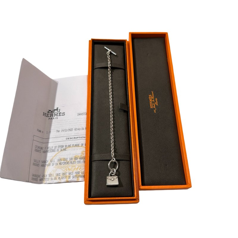 Used HERMÈS KELLY BRACELET Bracelet Silver-1