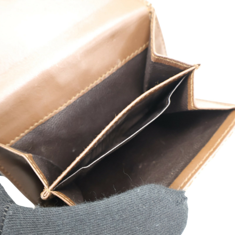 棕色 帆布 Jackie Compact 扣式短夾 05470【GUCCI 古馳】 05470-4