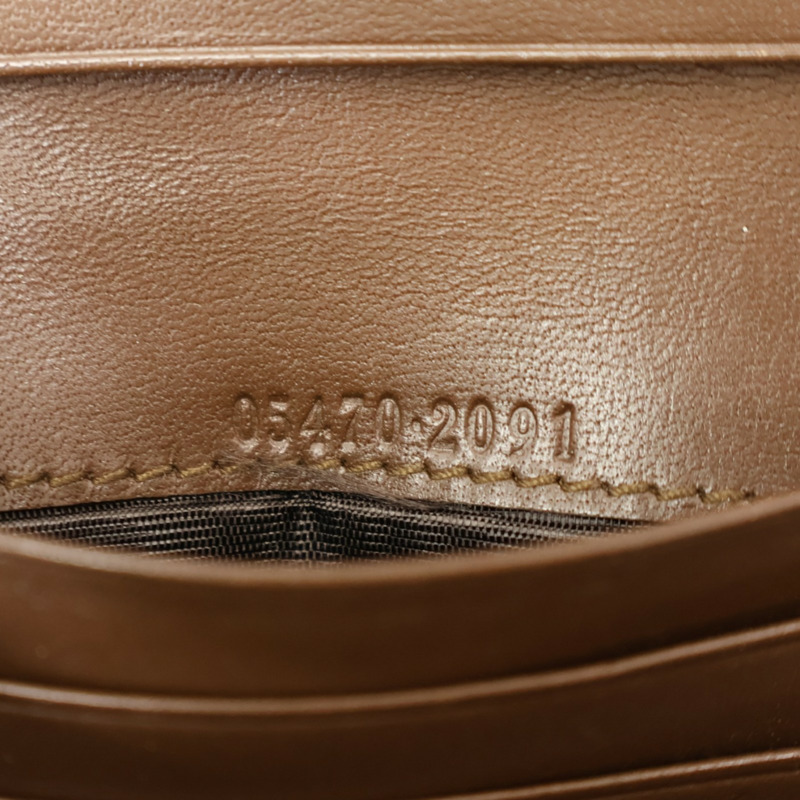 棕色 帆布 Jackie Compact 扣式短夾 05470【GUCCI 古馳】 05470-6