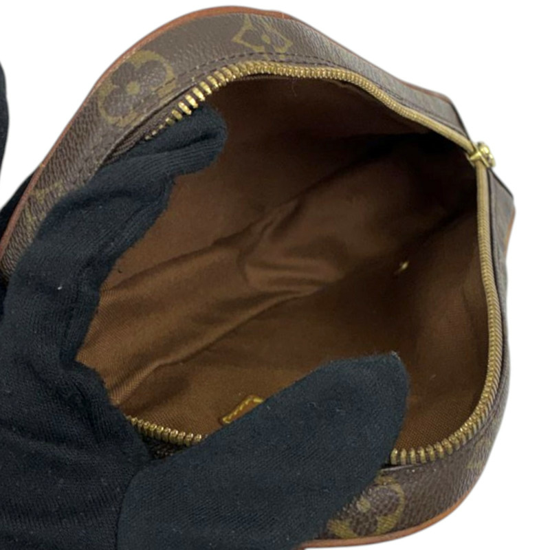 棕色 原花帆布 Pochette Gange 胸口包【LOUIS VUITTON LV 路易威登】 M51870-2