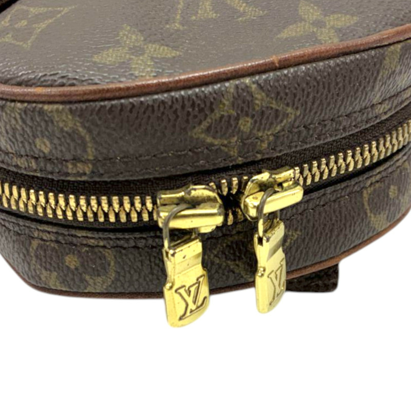 棕色 原花帆布 Pochette Gange 胸口包【LOUIS VUITTON LV 路易威登】 M51870-6