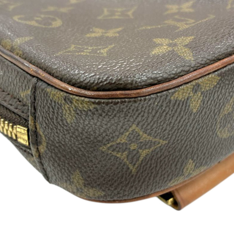 棕色 原花帆布 Pochette Gange 胸口包【LOUIS VUITTON LV 路易威登】 M51870-8