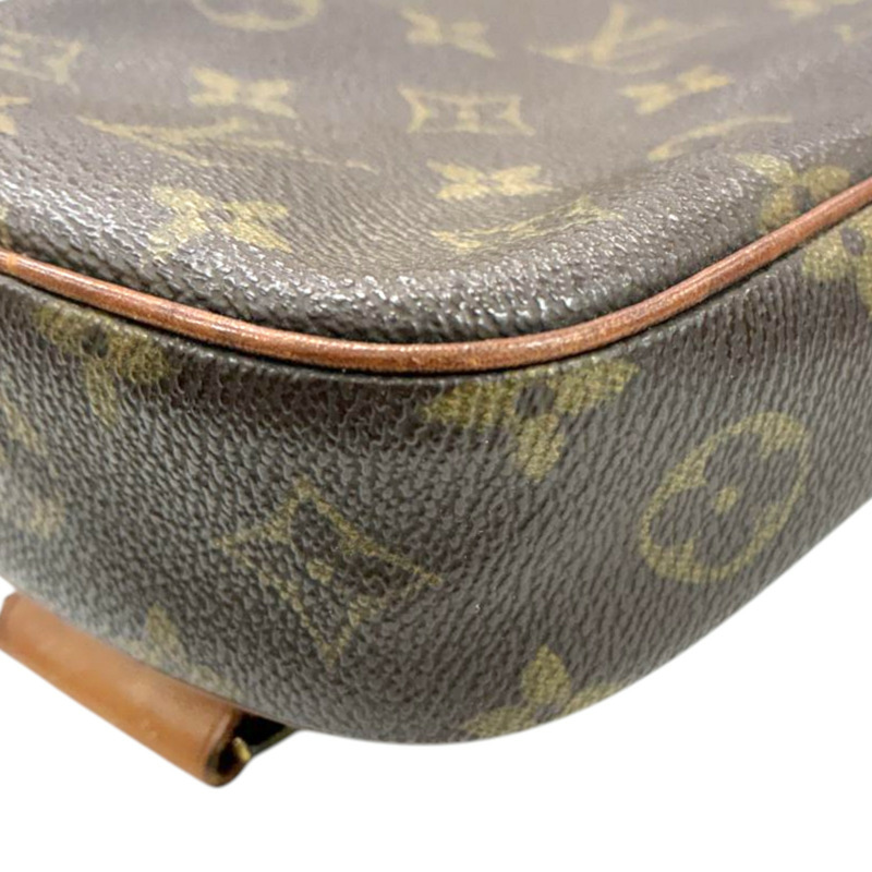 棕色 原花帆布 Pochette Gange 胸口包【LOUIS VUITTON LV 路易威登】 M51870-9
