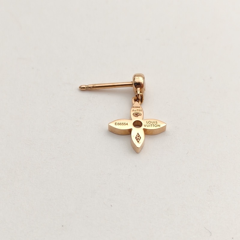 LOUIS VUITTON 18K玫瑰金鑽石IDYLLEBLOSSOM耳釘-3