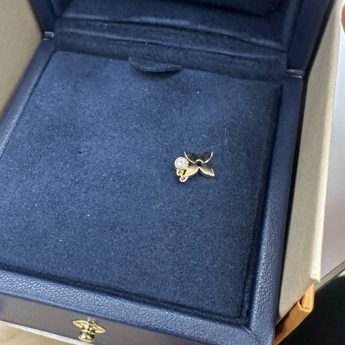 LOUIS VUITTON 18K玫瑰金鑽石IDYLLEBLOSSOM耳釘-4