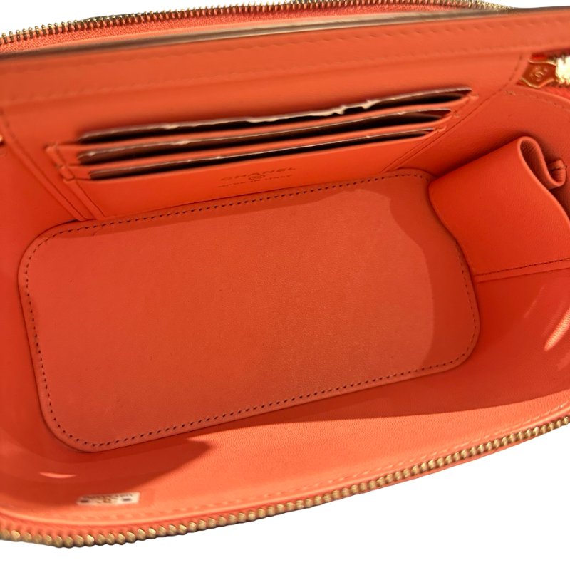 Used CHANEL Vanity Case Cross Body Bag Pink GHW-8