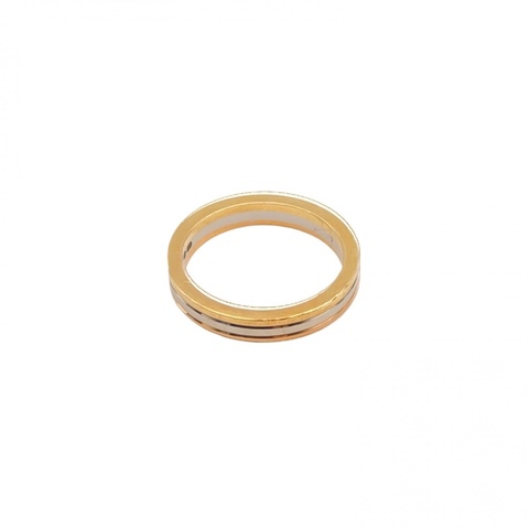 CARTIER TRINITY三環三色戒指18K黃金/18K白金/18K玫瑰金51